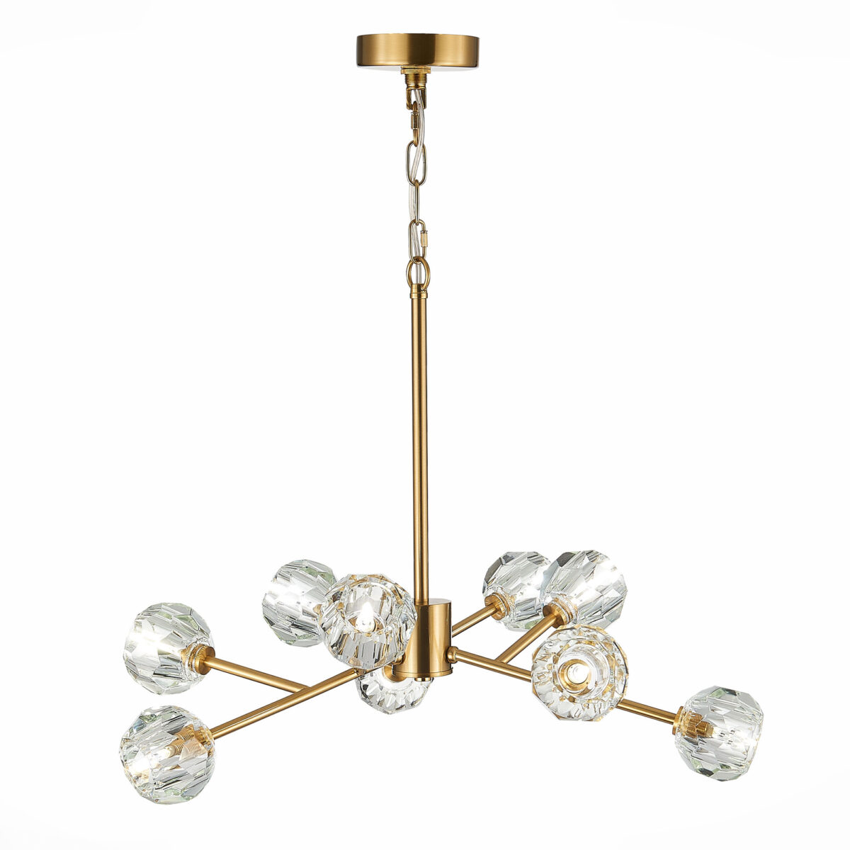 SL1166.303.09 Светильник подвесной ST-Luce Латунь/Прозрачный G9 LED 9*5W РОМАНО — изображение 3