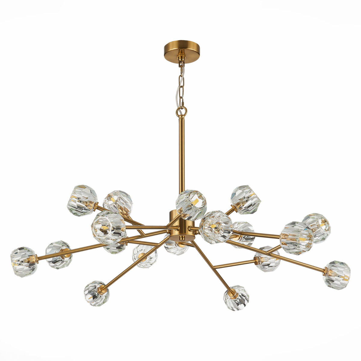 SL1166.303.18 Светильник подвесной ST-Luce Латунь/Прозрачный G9 LED 18*5W РОМАНО — изображение 2