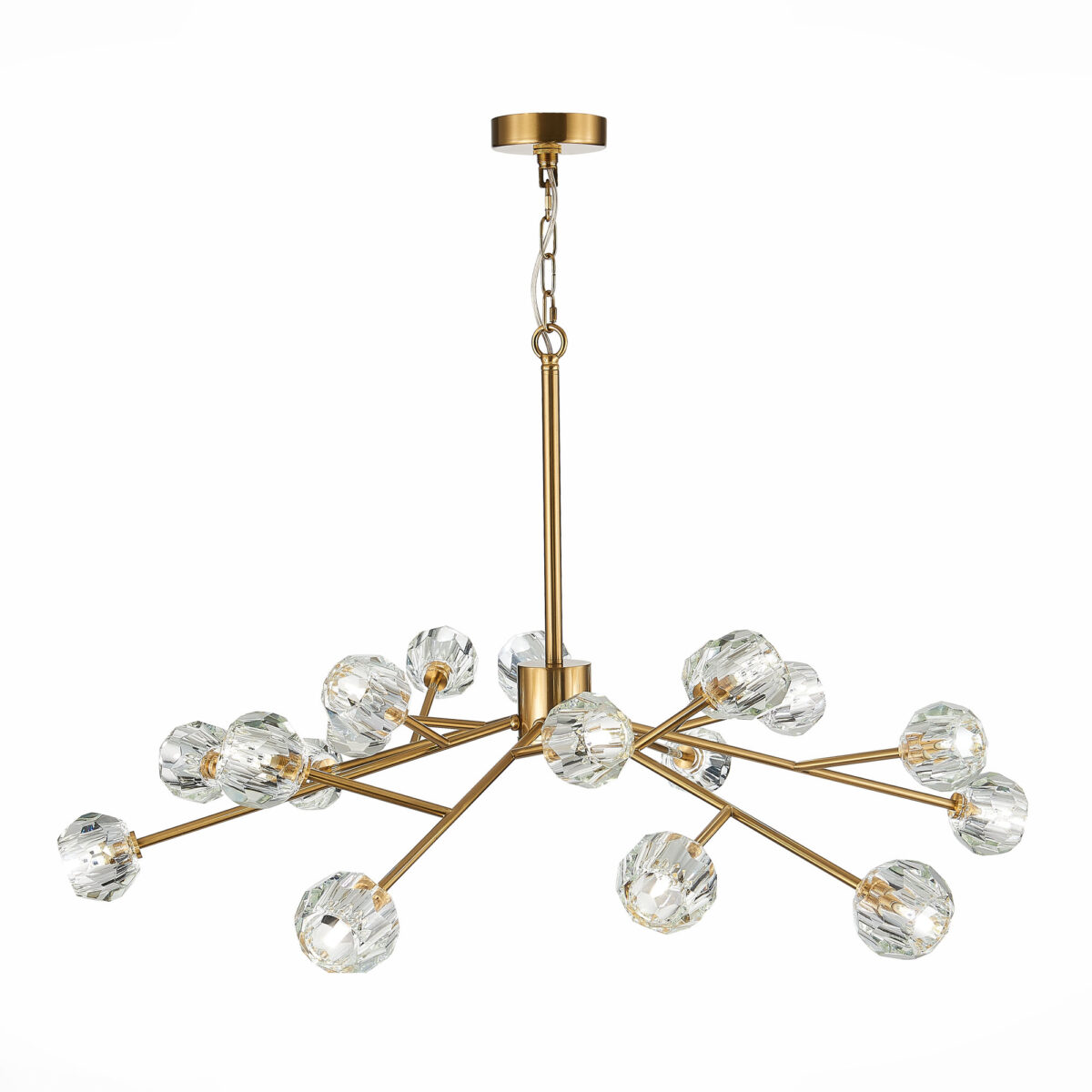 SL1166.303.18 Светильник подвесной ST-Luce Латунь/Прозрачный G9 LED 18*5W РОМАНО — изображение 3