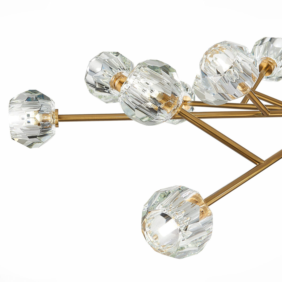 SL1166.303.18 Светильник подвесной ST-Luce Латунь/Прозрачный G9 LED 18*5W РОМАНО — изображение 4