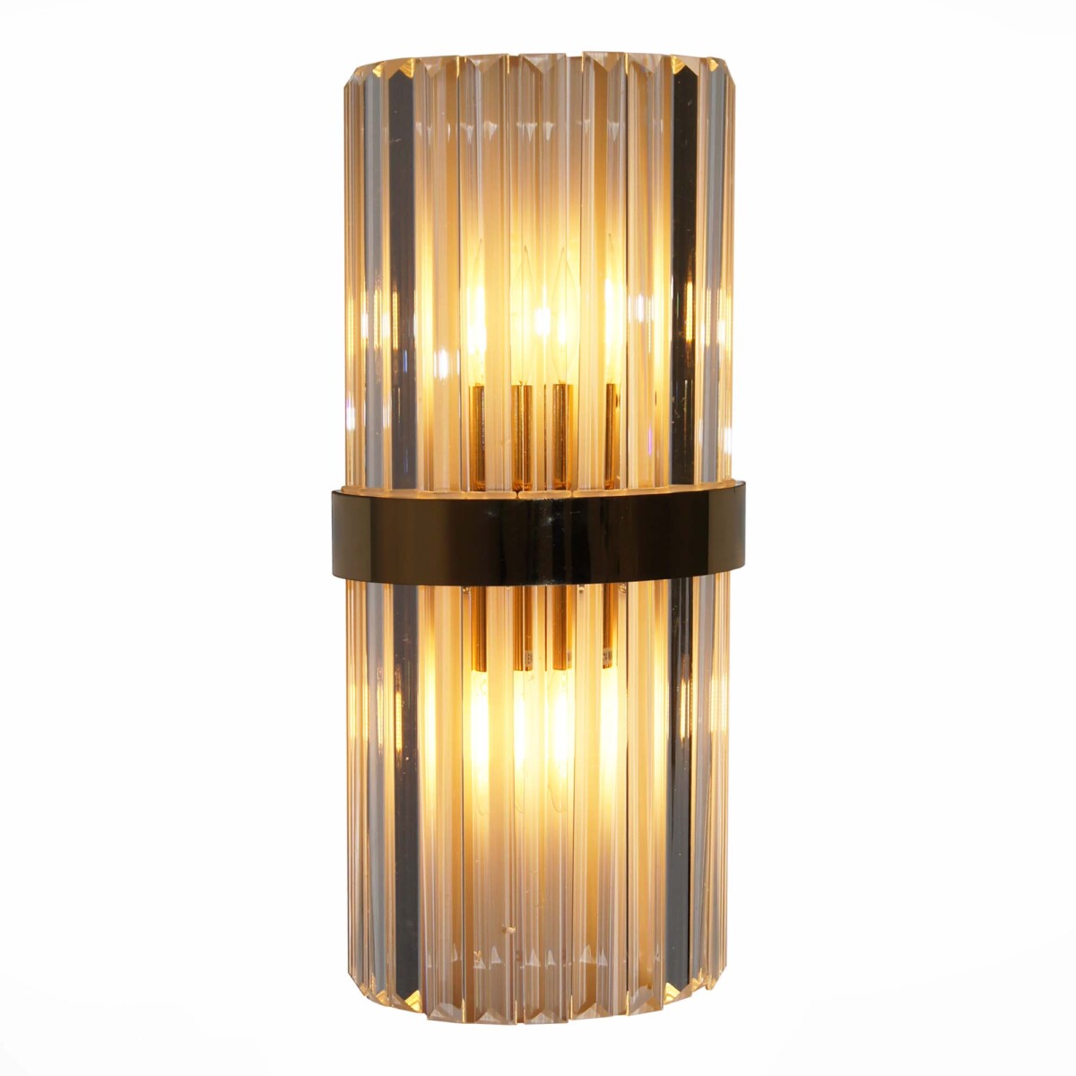 SL1176.201.02 Бра ST-Luce Золотистый/Золотистый, Прозрачный E14 2*40W AREZZO — изображение 1