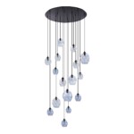 SL1188.403.16 Люстра подвесная ST-Luce Черный/Радужный E14/E27 12+4*40W ДЕЗИ — изображение 2