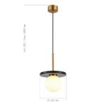 SL1191.343.01 Светильник подвесной ST-Luce Латунь/Латунь, Черный G9 LED 1*5W 4000K НЕБУЛА — изображение 4