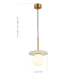 SL1191.353.01 Светильник подвесной ST-Luce Латунь/Латунь, Белый G9 LED 1*5W 4000K НЕБУЛА — изображение 4