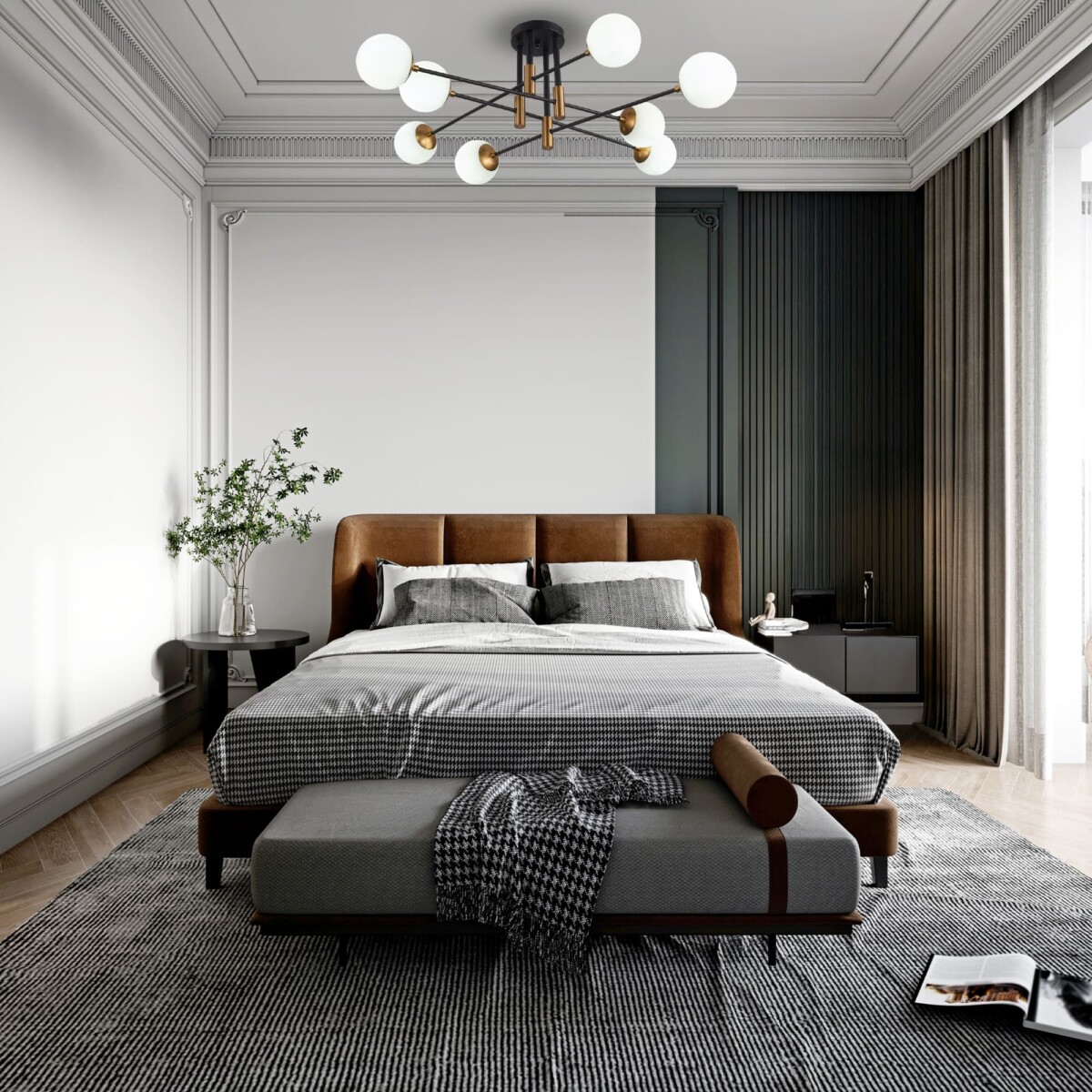 в наличии SL1203.402.08 Люстра потолочная ST-Luce Бронза,Черный/Белый E27 8*40W ЛИМАНО - купить в интернет-магазине Светильники Торг