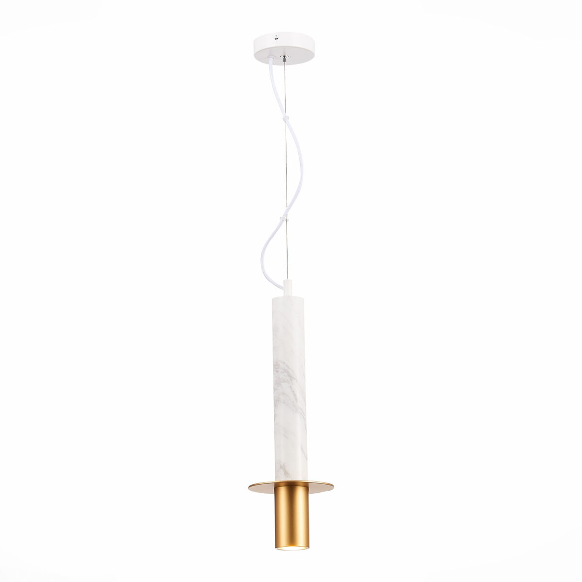 SL1211.503.01 Подвес ST-Luce Золотистый/Белый, Золотистый GU10 1*5W ВАРЕЗЕ — изображение 1