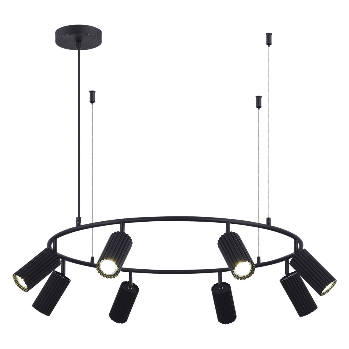 SL1213.403.08 Светильник подвесной ST-Luce Черный/Черный GU10 8*5W 4000K КЕНДО — изображение 3