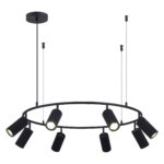 SL1213.403.08 Светильник подвесной ST-Luce Черный/Черный GU10 8*5W 4000K КЕНДО — изображение 3