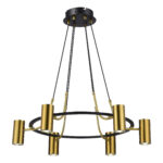 SL1215.403.06 Светильник подвесной ST-Luce Черный, Латунь/Латунь GU10 6*5W 4000K ТАЛИА
