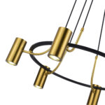 SL1215.403.06 Светильник подвесной ST-Luce Черный, Латунь/Латунь GU10 6*5W 4000K ТАЛИА — изображение 3