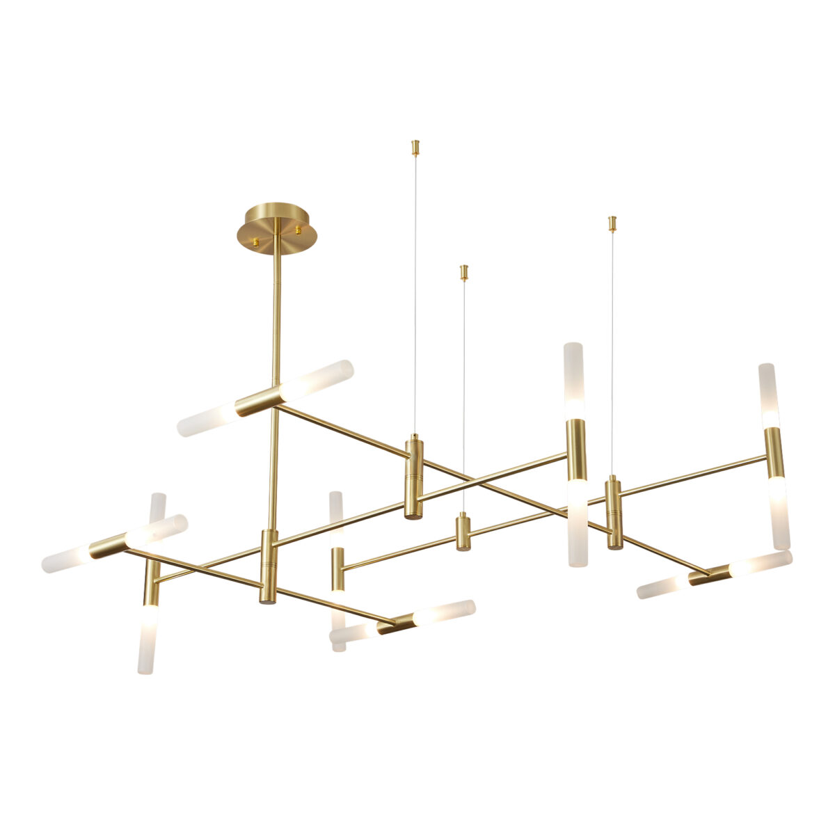 SL1216.203.16 Светильник подвесной ST-Luce Матово золотистый/Белый G9 16*5W 4000K РИМИНИ — изображение 1