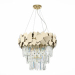 SL1232.203.06 Светильник подвесной ST-Luce Золотистый/Прозрачный, Золотистый E14 6*60W CASERTA — изображение 2