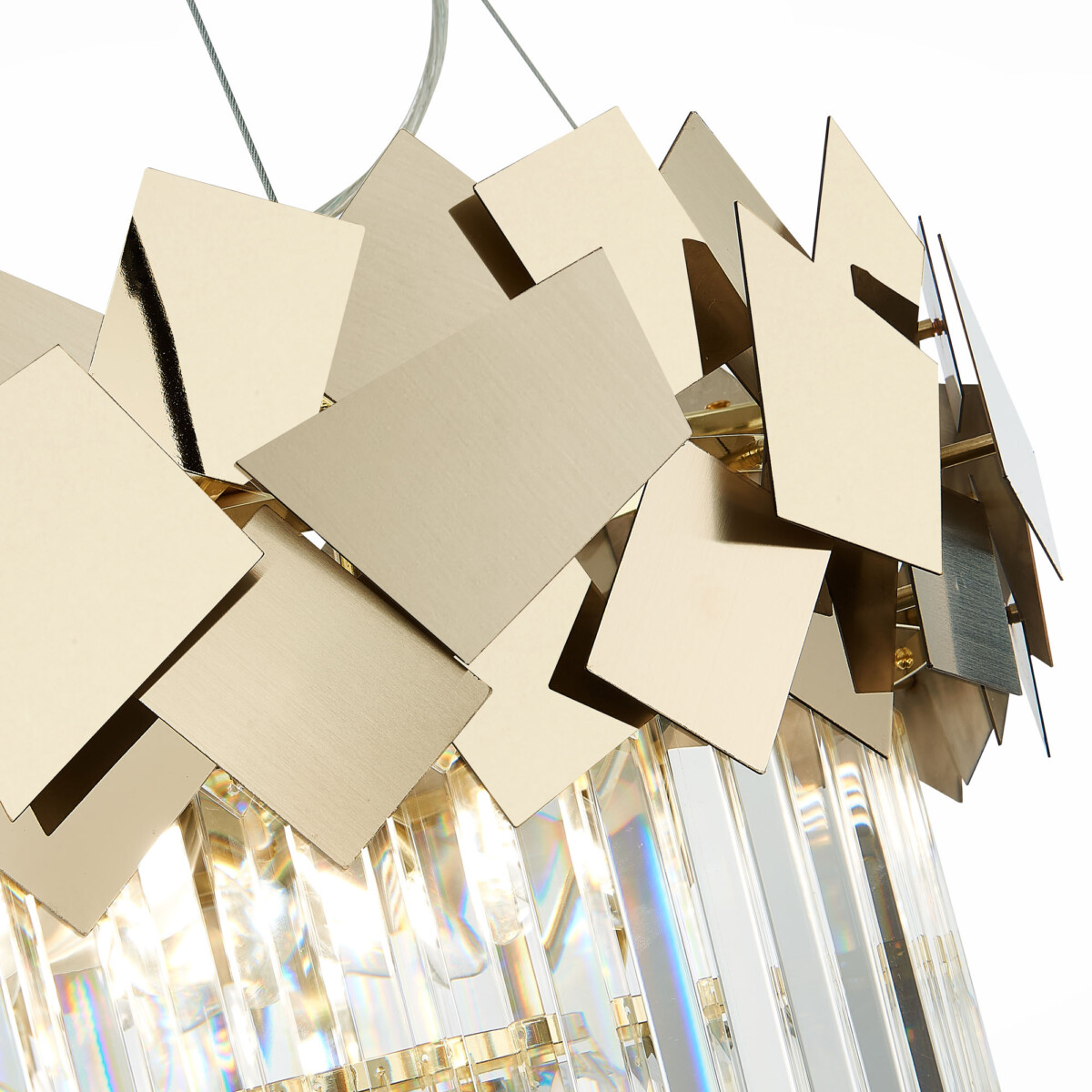 SL1232.203.06 Светильник подвесной ST-Luce Золотистый/Прозрачный, Золотистый E14 6*60W CASERTA — изображение 4