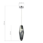 SL1242.103.01 Светильник подвесной ST-Luce Хром/Дымчатый G9 1*5W 4000K ЧИАРА — изображение 4
