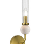 в наличии SL1244.301.01 Светильник настенный ST-Luce латунь/прозрачный E14 1*40W МЕДЕА - купить в интернет-магазине Светильники Торг