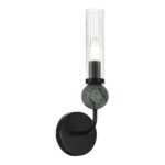 в наличии SL1244.401.01 Светильник настенный ST-Luce черный/прозрачный E14 1*40W МЕДЕА - купить в интернет-магазине Светильники Торг