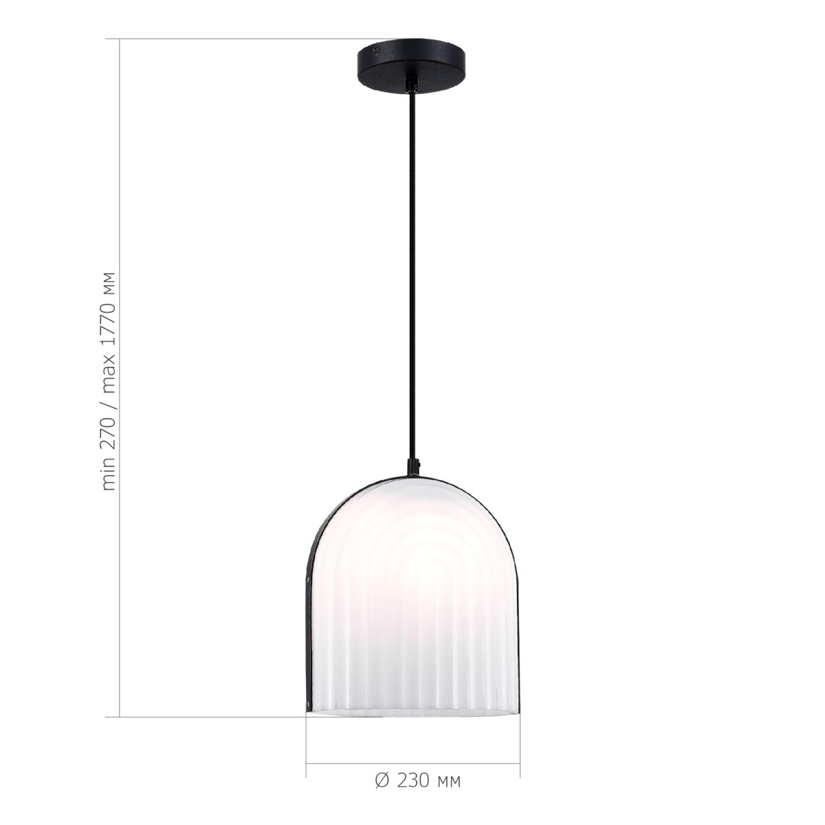 SL1302.403.01 Светильник подвесной ST-Luce Черный/Белый E27 LED 1*7W АЙРЕ — изображение 4