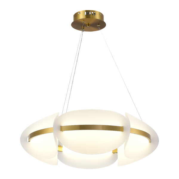 SL1304.203.45 Люстра подвесная ST-Luce Золотистый/Белый LED 1*45W 3000K ЭТУАЛЬ