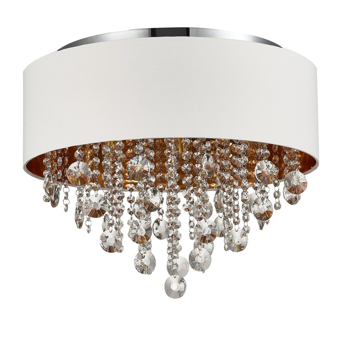 SL1350.502.06 Светильник потолочный ST-Luce Хром/Белый, Золотистый, Прозрачный E14 6*40W ЛАККИА — изображение 2