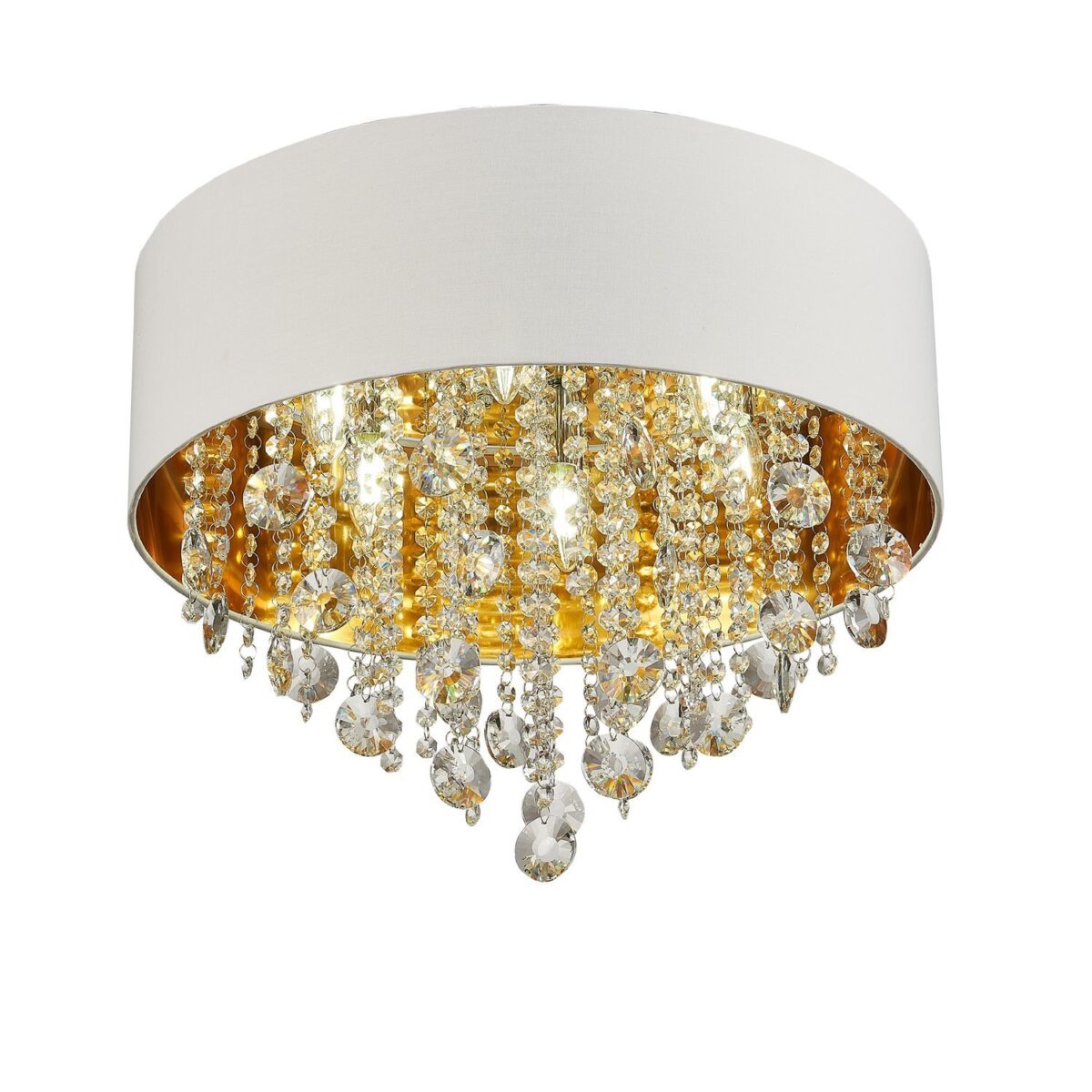 SL1350.502.06 Светильник потолочный ST-Luce Хром/Белый, Золотистый, Прозрачный E14 6*40W ЛАККИА — изображение 3