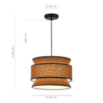 в наличии SL1354.403.01 Светильник подвесной ST-Luce Черный/Кирпичный, Черный E27 1*40W ДЖЕККИ - купить в интернет-магазине Светильники Торг