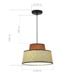 в наличии SL1354.423.01 Светильник подвесной ST-Luce Черный/Кирпичный,Бежевый, Черный E27 1*40W ДЖЕККИ - купить в интернет-магазине Светильники Торг