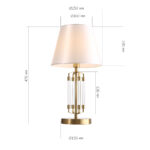 SL1403.304.01 Светильник настольный ST-Luce Латунь/Прозрачный E27*1 40W ОПАЛ — изображение 6