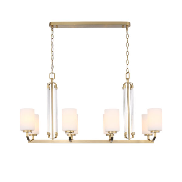 SL1403.333.08 Люстра подвесная ST-Luce Латунь/Прозрачный E27*8 40W ОПАЛ