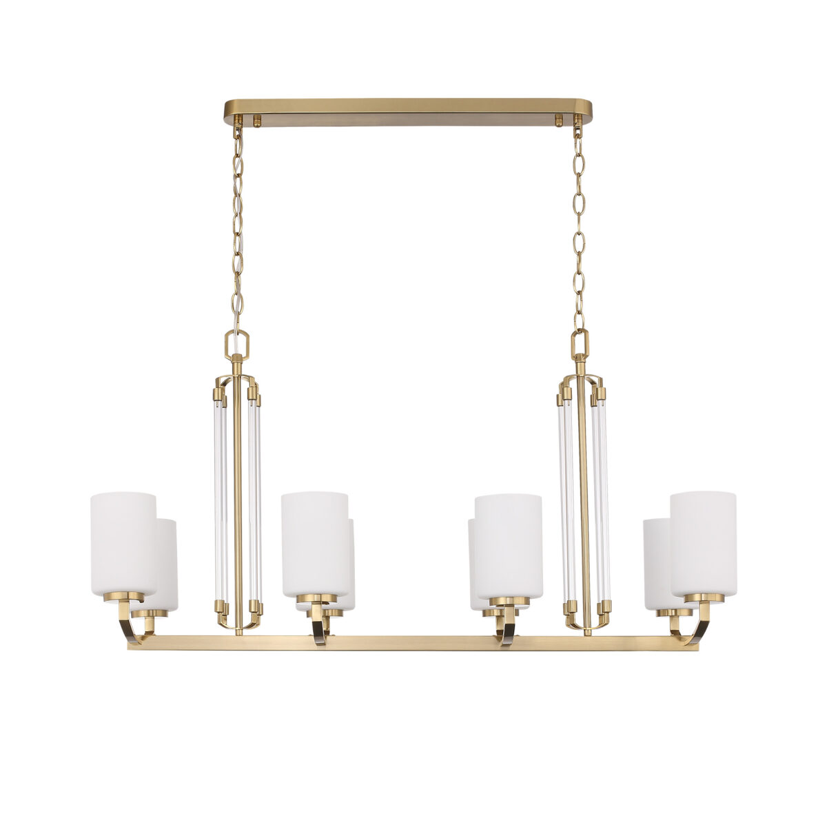 SL1403.333.08 Люстра подвесная ST-Luce Латунь/Прозрачный E27*8 40W ОПАЛ — изображение 2