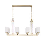 SL1403.333.08 Люстра подвесная ST-Luce Латунь/Прозрачный E27*8 40W ОПАЛ — изображение 2