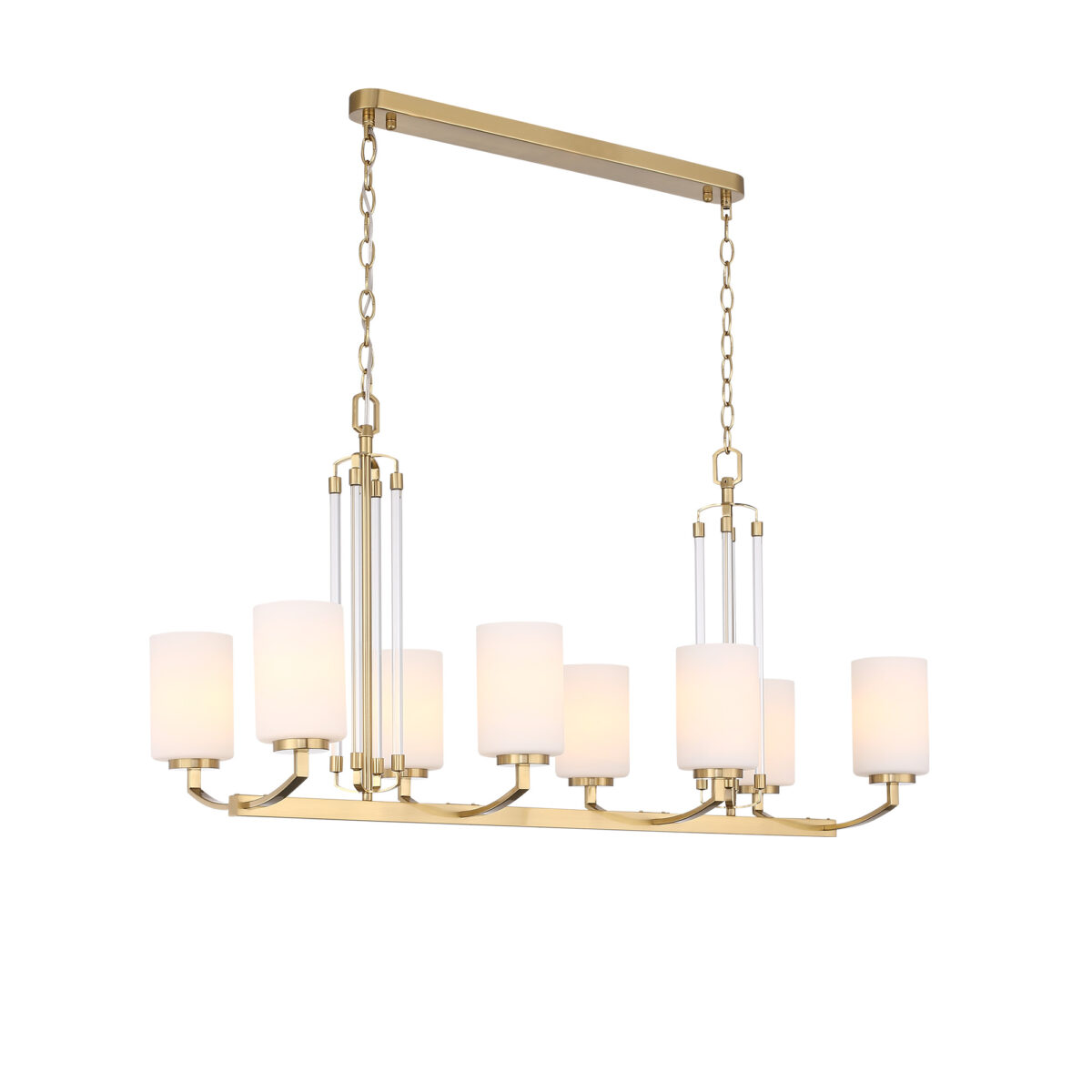 SL1403.333.08 Люстра подвесная ST-Luce Латунь/Прозрачный E27*8 40W ОПАЛ — изображение 3