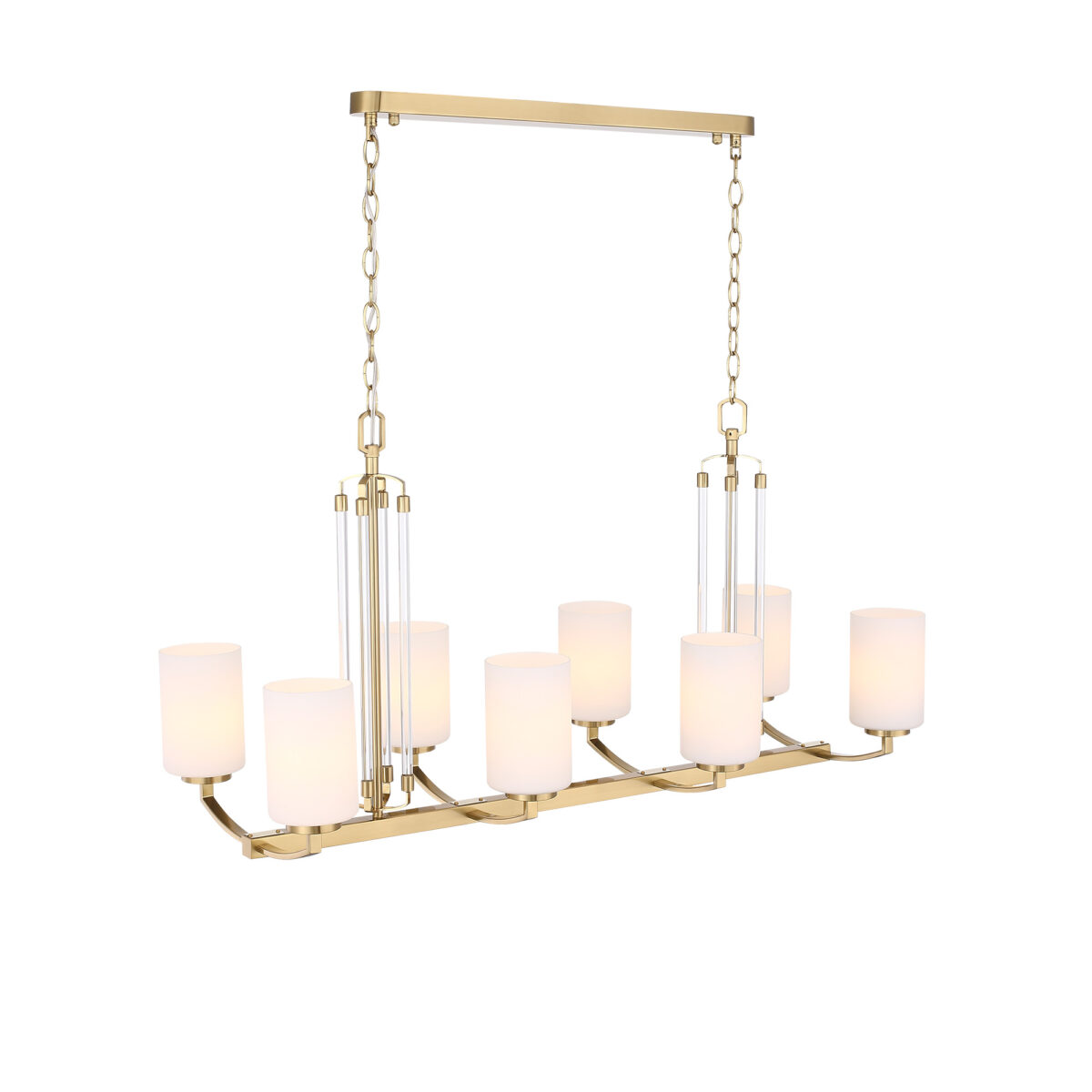 SL1403.333.08 Люстра подвесная ST-Luce Латунь/Прозрачный E27*8 40W ОПАЛ — изображение 4