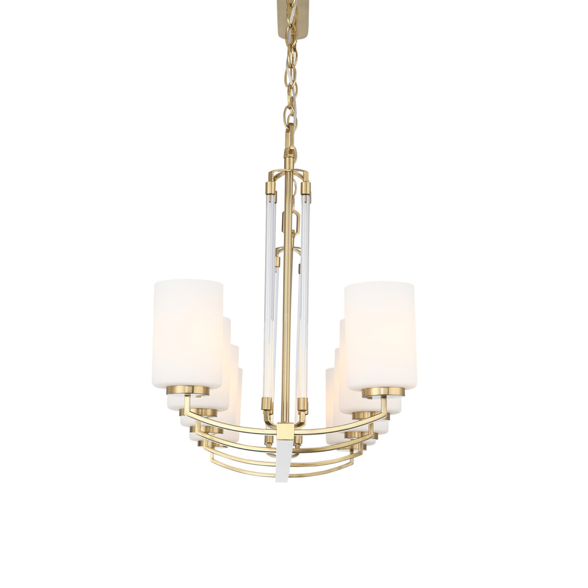 SL1403.333.08 Люстра подвесная ST-Luce Латунь/Прозрачный E27*8 40W ОПАЛ — изображение 7