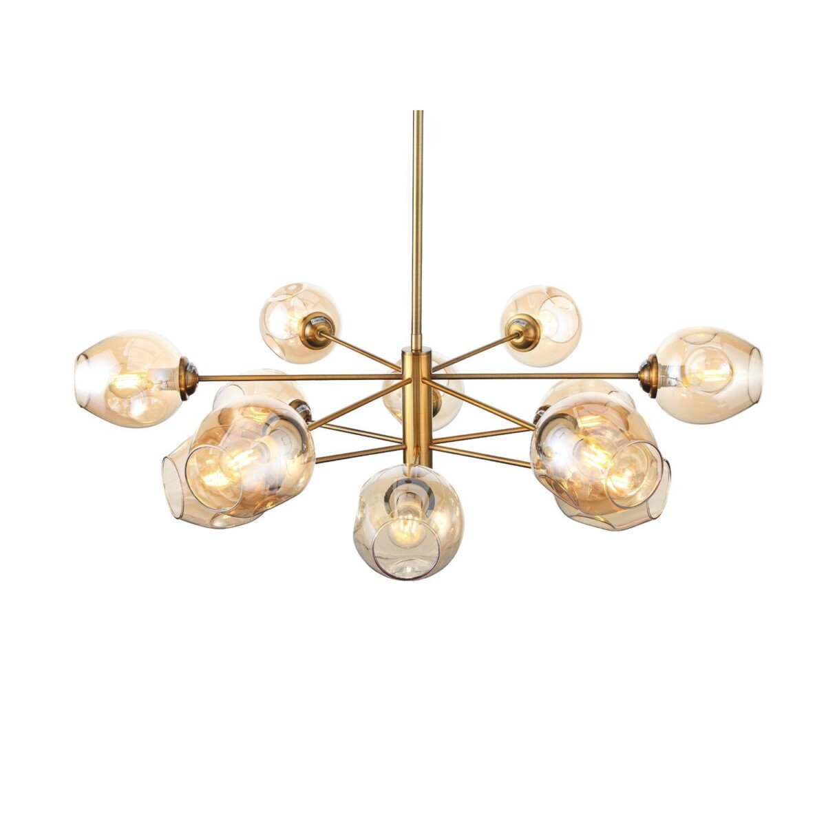 SL1500.203.12 Светильник подвесной ST-Luce Золотистый/Янтарный E14 12*40W FOVIA — изображение 5