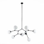 SL1506.403.08 Люстра подвесная ST-Luce Черный/Белый E14 8*40W ЧИЕТИ — изображение 2