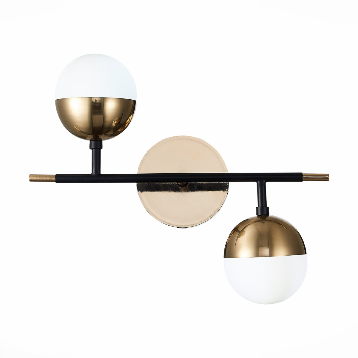 SL1507.421.02 Бра ST-Luce Черный/Белый, Золотистый G9 2*5W 4000K АЛЬБЕРО — изображение 1