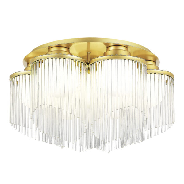 SL1511.202.07 Люстра потолочная ST-Luce Золотистый/Белый E27 7*60W АЛЕГРО