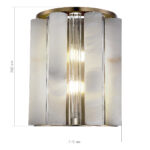 SL1516.301.02 Светильник настенный ST-Luce Бронза, Прозрачный/Белый алебастр G9 2*5W ДИЛАЙТ — изображение 4