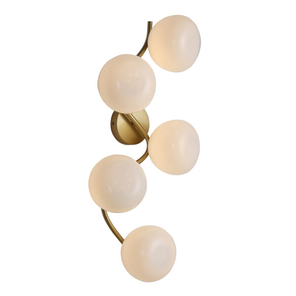 SL1519.301.05 Светильник настенный ST-Luce Латунь/Белый G9 5*5W 4000K СВЕВЕН