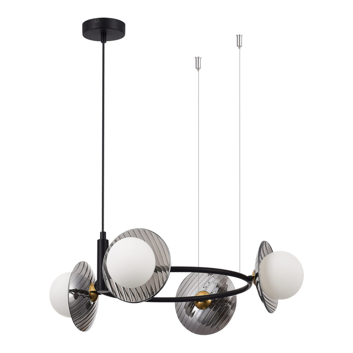 SL1521.403.04 Светильник подвесной ST-Luce Черный/Дымчатый, Белый G9 4*5W 4000K НУН — изображение 2