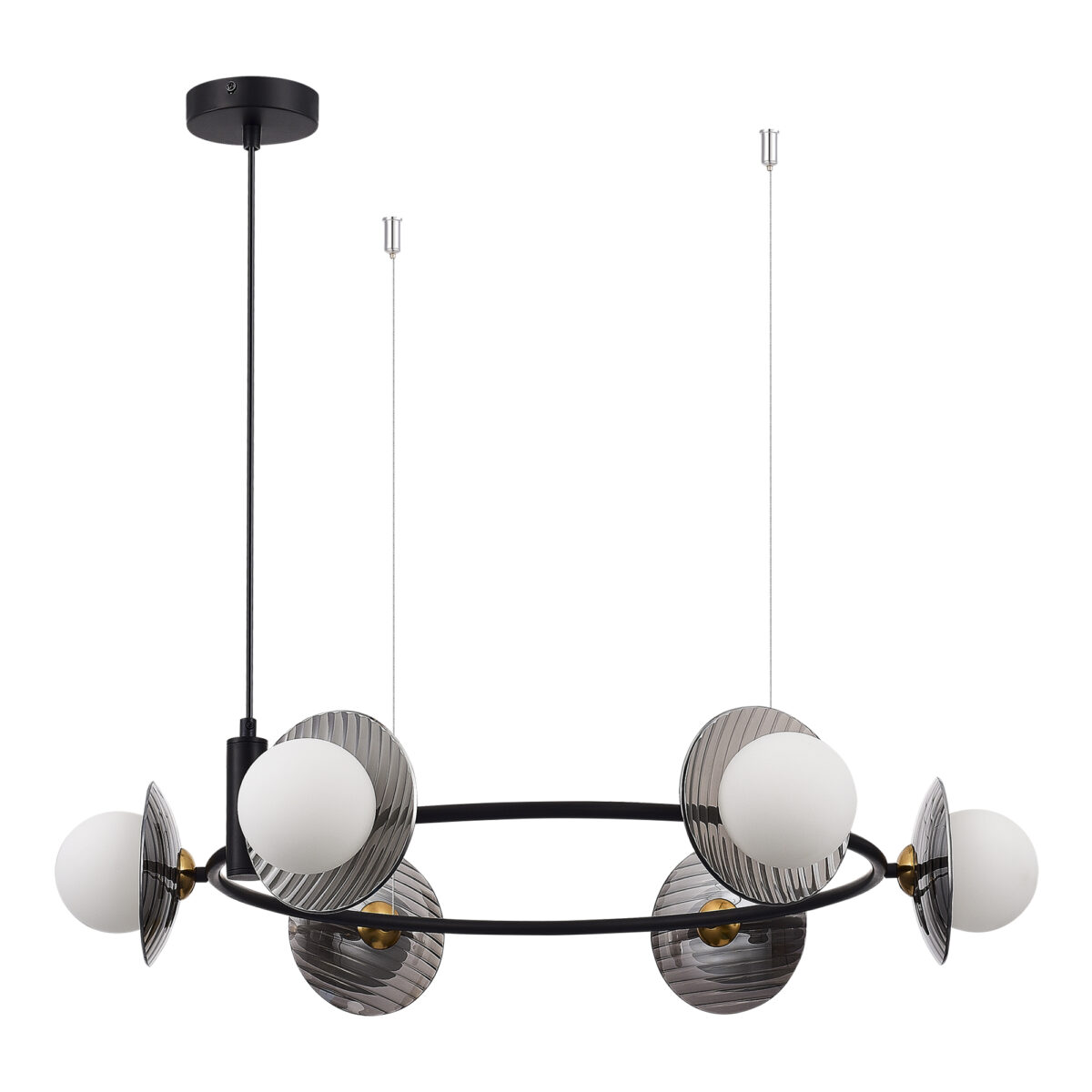 SL1521.413.06 Светильник подвесной ST-Luce Черный/Дымчатый, Белый G9 6*5W 4000K НУН — изображение 2