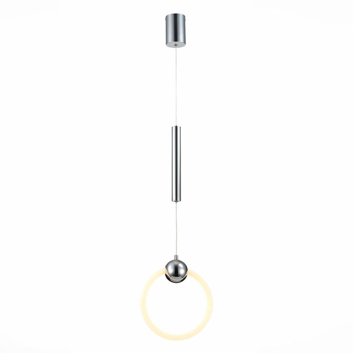 SL1578.103.01 Подвес ST-Luce Хром/Белый,Хром LED 1*15W 3000K ДЖЕРА — изображение 1