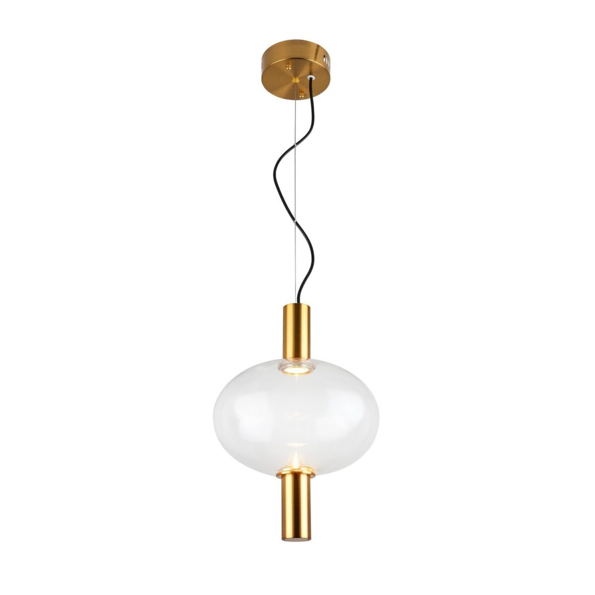SL1582.303.01 Светильник подвесной ST-Luce Бронзовый/Прозрачный LED 1*7W 2700K АЛЕНОР — изображение 1