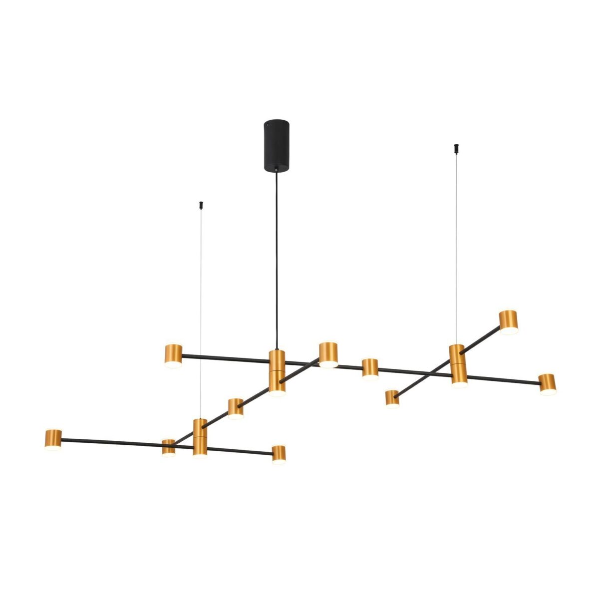 SL1596.423.22 Светильник подвесной ST-Luce Золотистый, Черный/Белый LED 22*3W 3000K АНИКА — изображение 1