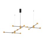SL1596.423.22 Светильник подвесной ST-Luce Золотистый, Черный/Белый LED 22*3W 3000K АНИКА