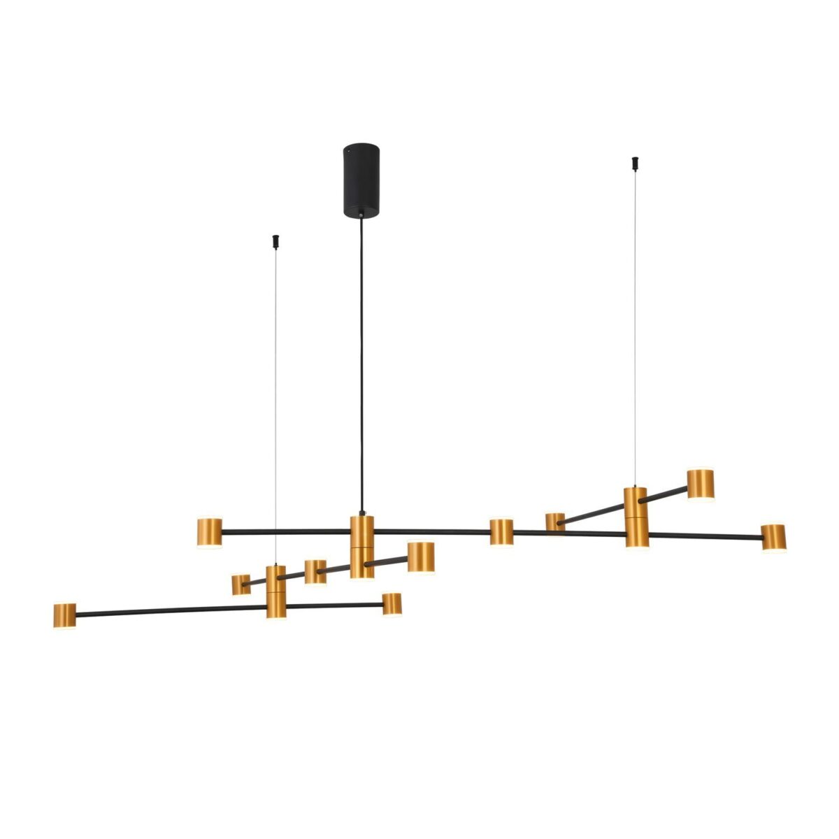 SL1596.423.22 Светильник подвесной ST-Luce Золотистый, Черный/Белый LED 22*3W 3000K АНИКА — изображение 2