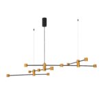 SL1596.423.22 Светильник подвесной ST-Luce Золотистый, Черный/Белый LED 22*3W 3000K АНИКА — изображение 2