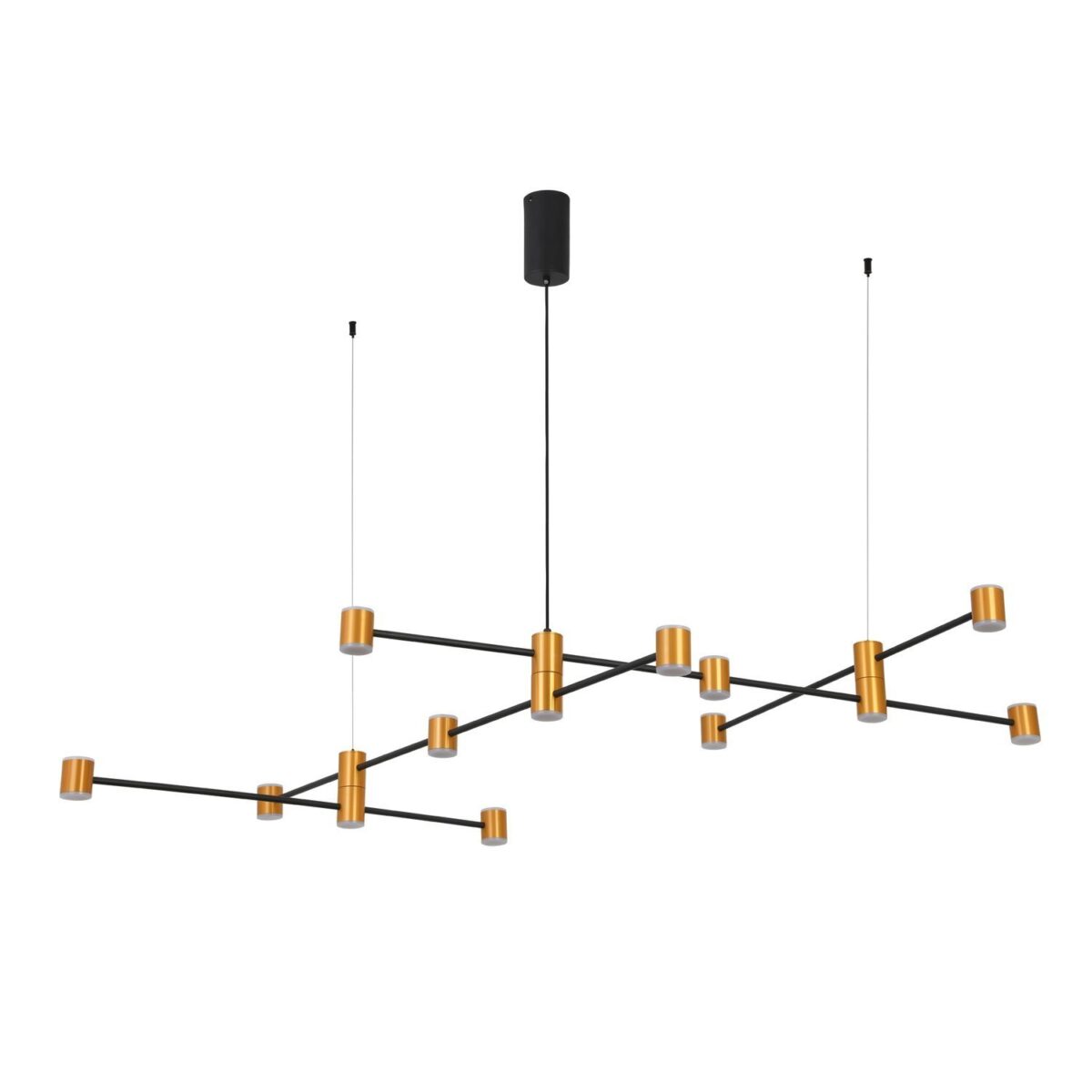 SL1596.423.22 Светильник подвесной ST-Luce Золотистый, Черный/Белый LED 22*3W 3000K АНИКА — изображение 4