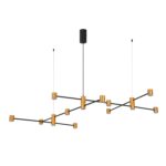 SL1596.423.22 Светильник подвесной ST-Luce Золотистый, Черный/Белый LED 22*3W 3000K АНИКА — изображение 4