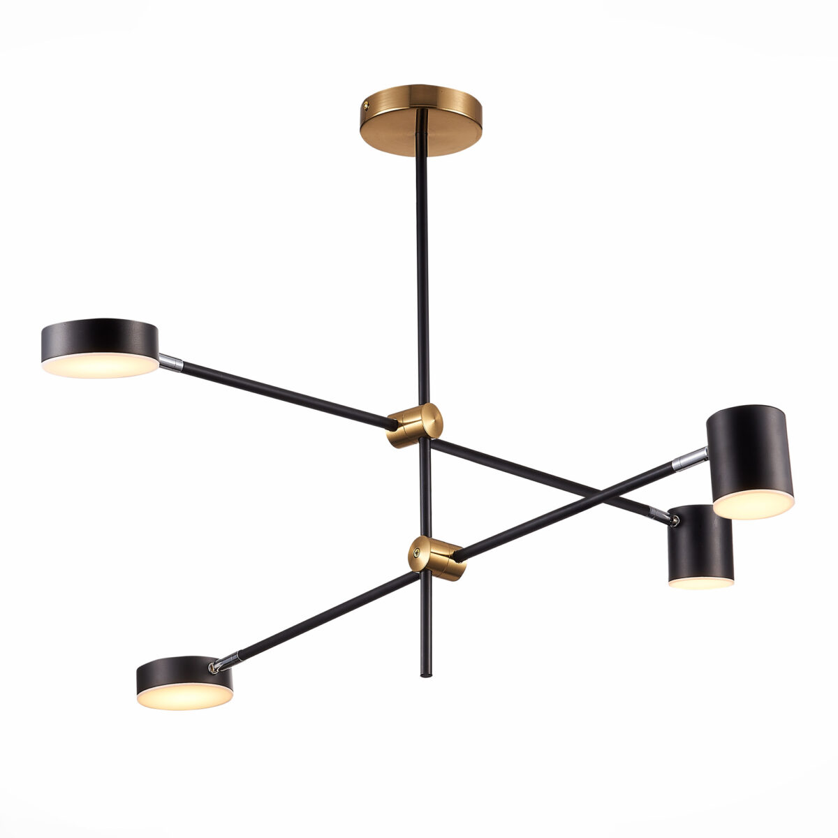 SL1604.432.04 Светильник потолочный ST-Luce Черный, Латунь/Черный LED 4*5W 3000K РОДРИГО — изображение 1